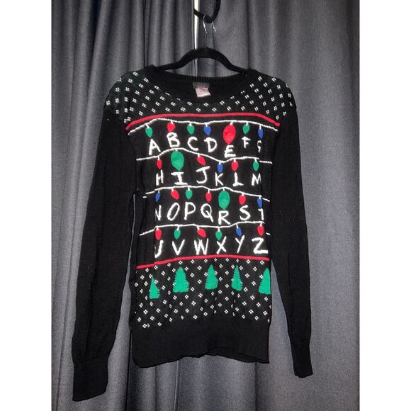 Ugly Christmas Sweater Xmas Size Large Stranger Things - Picture 1 of 3